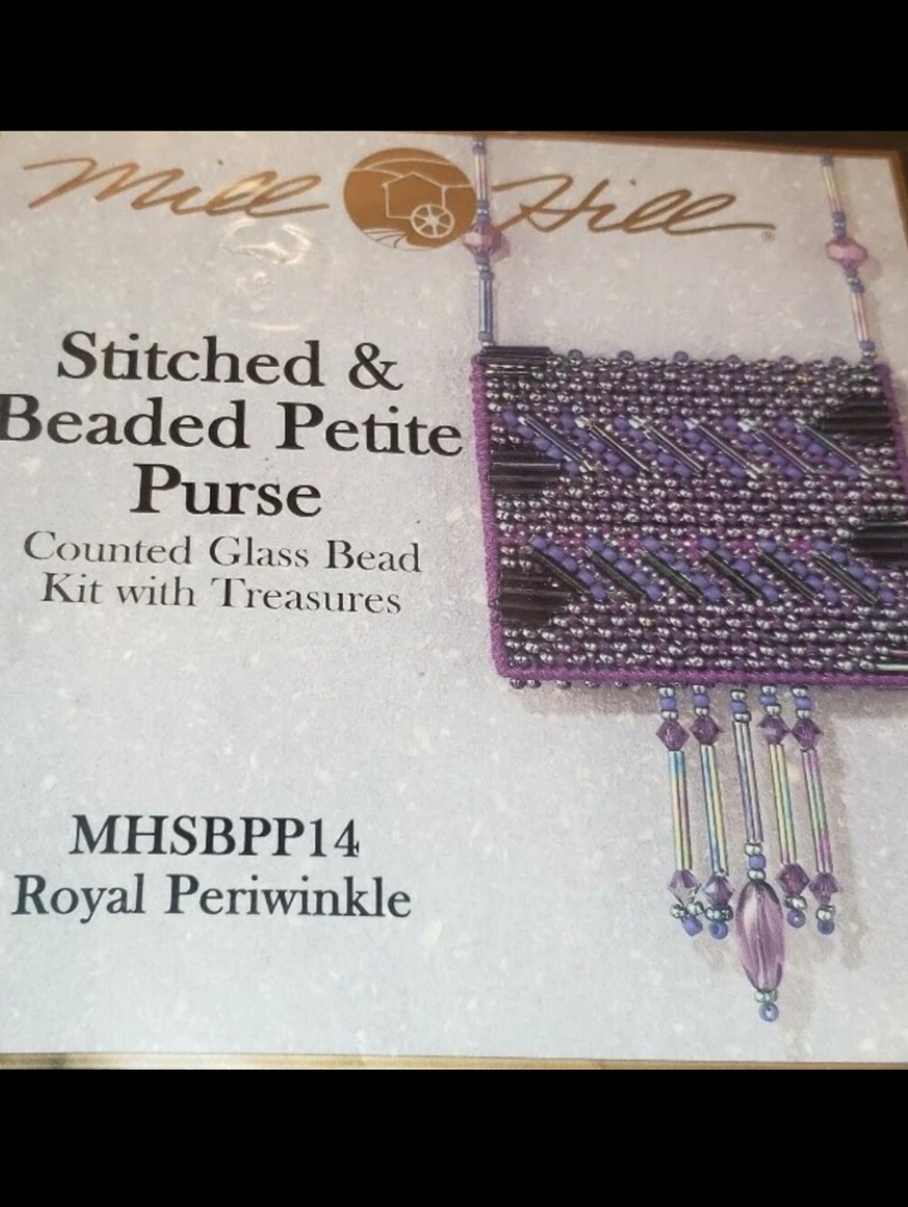 Mill Hill Stitched & Beaded Petite Purses Kit"Royal Periwinkle" MHSBPP14